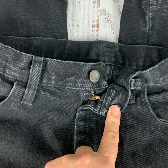 Rustler straight leg black jeans sz 33x30 - Picture 2 of 13